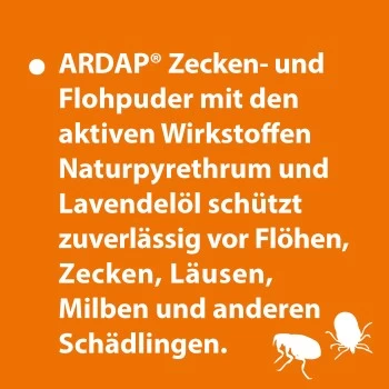 Ardap Zecken- Und Flohpuder 150g 4 Ardap Zecken- Und Flohpuder 150g – Bild 2