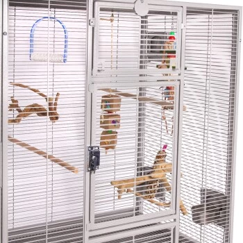 Montana Cages Vogelkäfig New Madeira Double Hellgrau 4 Montana Cages Vogelkäfig New Madeira Double Hellgrau – Bild 2