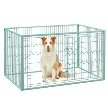 FEANDREA Welpenauslauf 4-teilig Schwarz Mintgrün 3 FEANDREA Welpenauslauf 4-teilig Schwarz Mintgrün