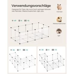 SONGMICS 2er Set XL Freigehege Mit Bodenplatten Weiß 12 SONGMICS 2er Set XL Freigehege Mit Bodenplatten Weiß -Zoofachgeschäft 1e96bb12b9cee454391b136c46a4097917b11a7f 1651632 de DE d6f610db54a2f13cd8886119a0e6b805135c1a0aDh4ba1