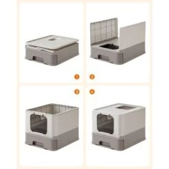 FEANDREA Katzentoilette, Mit Deckel Grau -Zoofachgeschäft 2703b305d5c36e1141217c217773ff66ad8cdc69 1483585 de DE 456ec3b0dbbdd29473db00470ffd1df78cfab407GzSfkg