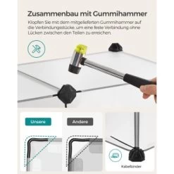SONGMICS Freigehege Mit Bodenplatten Weiß 1,25 M, 63 Cm, 42 Cm -Zoofachgeschäft 4393a2a6edebc56d5bbb1f19865f09d11d818d04 1651633 de DE b429fca587a8a131e364bd70fa6582e76f8cc1cbHs8I4F