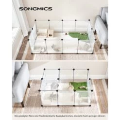 SONGMICS 2er Set XL Freigehege Mit Bodenplatten Weiß 11 SONGMICS 2er Set XL Freigehege Mit Bodenplatten Weiß -Zoofachgeschäft 4790b04df9804bdc7caa33f7eb3163b30f936115 1651632 de DE cb4f7cf47e49140f4662436502a933e81835c874GMHCcG