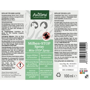 Aniforte Milben-STOP Spray Für Hunde Und Katzen 100 G 4 Aniforte Milben-STOP Spray Für Hunde Und Katzen 100 G – Bild 2