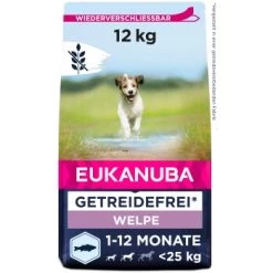 EUKANUBA Welpenfutter Getreidefrei Für Kleine Und Mittelgroße Rassen 12 Kg