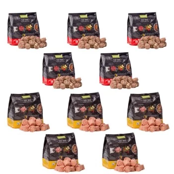 ProCani Menü-Nuggets Rind Und Huhn Paket 10x480g - Frisch & Fertig 3 ProCani Menü-Nuggets Rind Und Huhn Paket 10x480g - Frisch & Fertig
