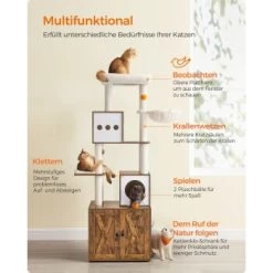 FEANDREA Kratzbaum 185cm Mit Katzenklo-Schrank Vintagebraun Braun -Zoofachgeschäft 6152c7649123c99b5baf9e6746a0aff2ed655843 1666851 de DE 678e0024fc918c972c88e441a13cfb8fe6ae566a4voUVB