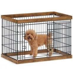 FEANDREA XXL Welpenauslauf Stahl-Gitter 92,5 Cm, 57,5 Cm, 64 Cm