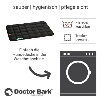 Doctor Bark Liegedecke Schwarz S 4 Doctor Bark Liegedecke Schwarz S – Bild 2