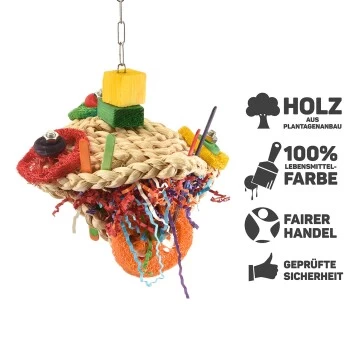 HappyBird Papageienspielzeug Happy Frog 9 HappyBird Papageienspielzeug Happy Frog – Bild 7