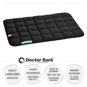 Doctor Bark Liegedecke Schwarz S 5 Doctor Bark Liegedecke Schwarz S – Bild 3