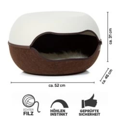 Canadian Cat Company Filz Katzennest 2.0 Weiß -Zoofachgeschäft a92e79a6565c50f37bc435bd198c7f82e59b1d32 1412670 de DE 5965926908f899951e9568f9c66ae452daa472ddkNrUrB