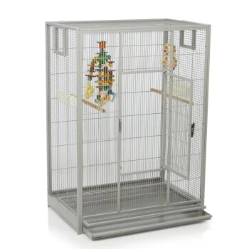 Montana Cages Vogelkäfig Melbourne 80 Hellgrau 10 Montana Cages Vogelkäfig Melbourne 80 Hellgrau – Bild 8