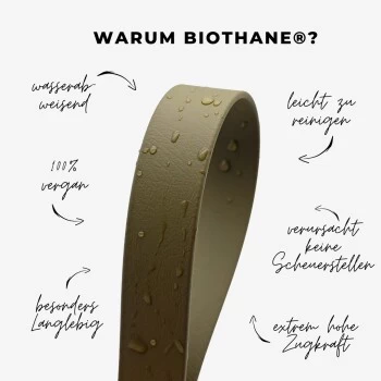 THE DOG IDEA Biothane Halsband Dunkelgrün Schwarz S 6 THE DOG IDEA Biothane Halsband Dunkelgrün Schwarz S – Bild 4