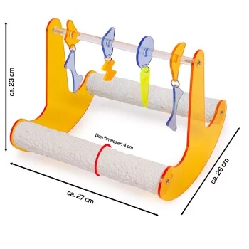 HappyBird Vogelspielzeug Rock'n Roll Wippe XL 4 HappyBird Vogelspielzeug Rock'n Roll Wippe XL – Bild 2