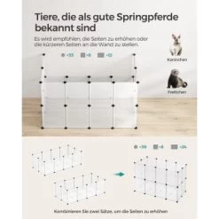 SONGMICS 2er Set XL Freigehege Mit Bodenplatten Weiß 13 SONGMICS 2er Set XL Freigehege Mit Bodenplatten Weiß -Zoofachgeschäft e5283c4a2c385755273499c5d81bddcc5108c8ee 1651632 de DE dee83ffe328aee7138f3b1262cd70c143d3834cag86zCn