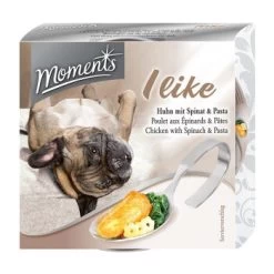 MOMENTS Hund I Like (Huhn Mit Spinat & Pasta) 10x125g