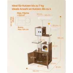 FEANDREA Kratzbaum 185cm Mit Katzenklo-Schrank Vintagebraun Braun -Zoofachgeschäft ef702a934169643329ef7735ec0eb80e5b50d44e 1666851 de DE 05946d30530dc299ffe9ab06919c6838bc130f73Cjzqvr