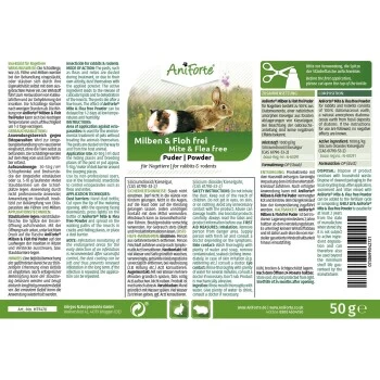 Aniforte Milben & Floh Frei Puder Für Kleintiere 50 Gramm 4 Aniforte Milben & Floh Frei Puder Für Kleintiere 50 Gramm – Bild 2